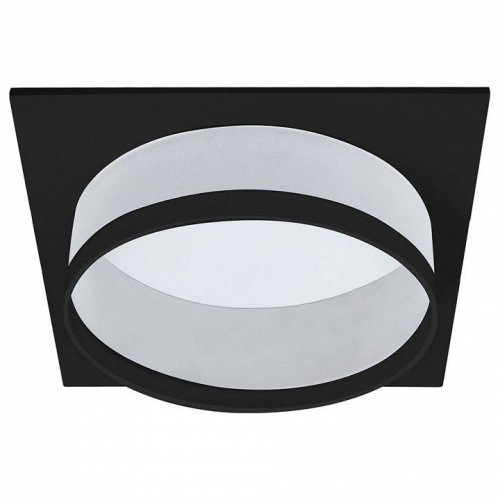 Светильник встраиваемый Feron DL701 потолочный GX70 черный квадрат 51096