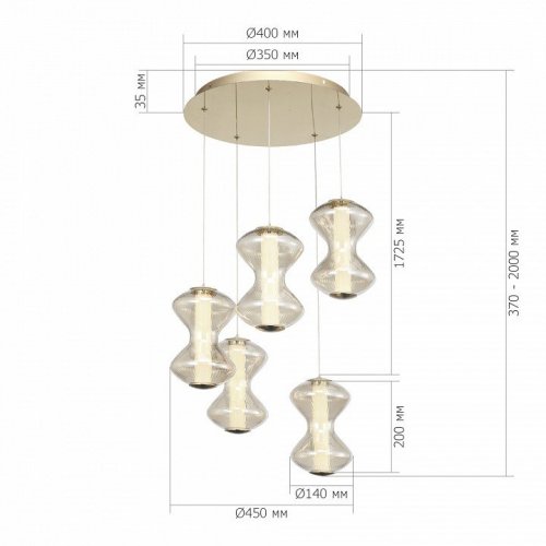 Подвесной светильник ST Luce Spine SL6136.233.01 Подвесной светильник ST Luce Spine SL6136.233.01
