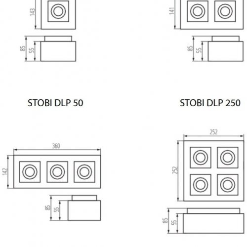 Накладные точечные светильники Kanlux STOBI DLP 250-W 26833