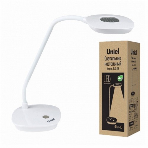 Настольная лампа (09108) Uniel TLD-518 White/LED/400Lm/4500K