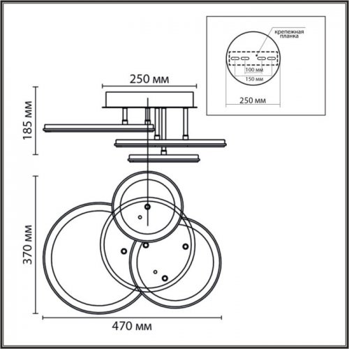 Потолочная люстра Alis Smart 8380/60CL