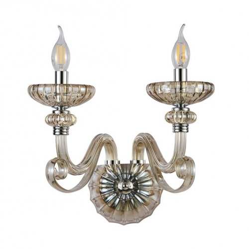 Бра Annette 8622/A chrome cognac