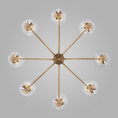 Потолочная люстра Eurosvet Spritz 70217/8 латунь Потолочная люстра Eurosvet Spritz 70217/8 латунь