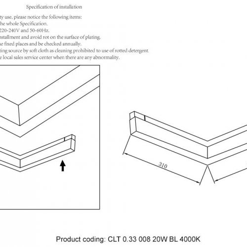 Трековый светодиодный светильник для магнитного шинопровода Crystal Lux Space CLT 0.33 008 20W BL 4000K