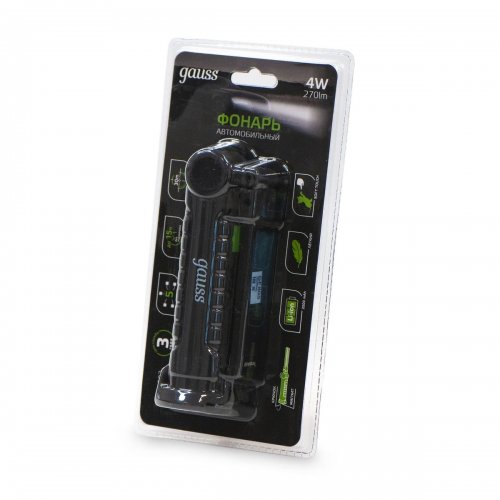 Автомобильный светодиодный фонарь Gauss аккумуляторный 247х47 270 лм GF803