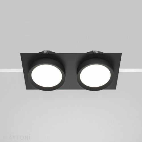 Точечный светильник Maytoni Hoop DL086-02-GX53-SQ-B