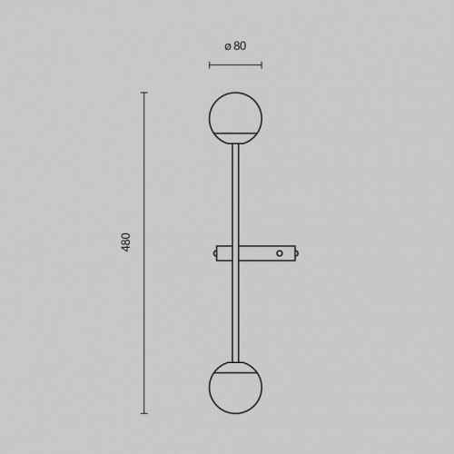 Бра Maytoni Touch MOD285WL-L10BS3K