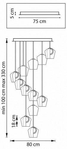 Потолочная люстра Lightstar Caramello 796229