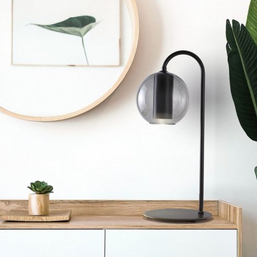 Интерьерная настольная лампа Eurosvet Cobble 80508/1 дымчатый