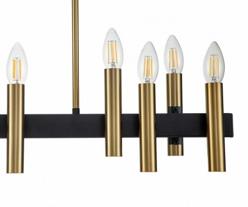 Люстра на штанге Indigo Cero 13009/12RL Black