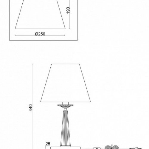 Настольная лампа Freya Osborn FR2027TL-01N