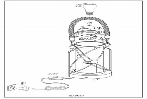 Настольная лампа Eglo Vintage 49283