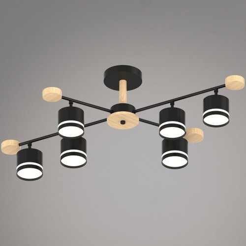 Потолочная люстра  78730-0.3-06 GX53 BK+WOOD