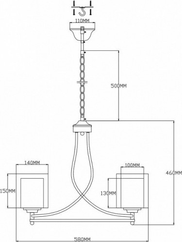 Подвесная люстра Moderli Maximilian V2522-5P Подвесная люстра Moderli Maximilian V2522-5P