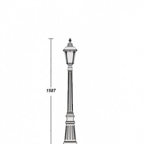 Наземный фонарь Oasis Light 79761S Bl