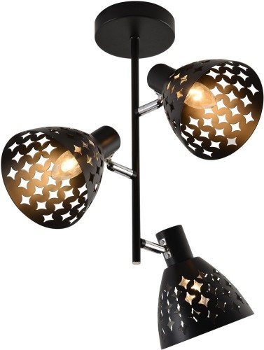 Потолочная люстра Reluce 01554-3.3-03B BK+CR