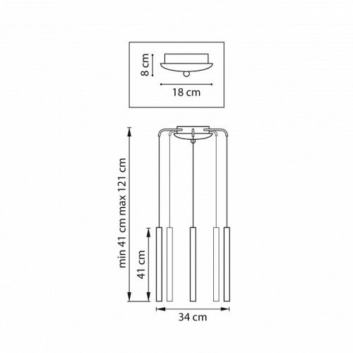 Подвесной светильник Lightstar Tubo L5T747247 Подвесной светильник Lightstar Tubo L5T747247