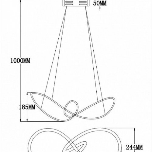 Подвесной светодиодный светильник Moderli Bloom V2800-PL