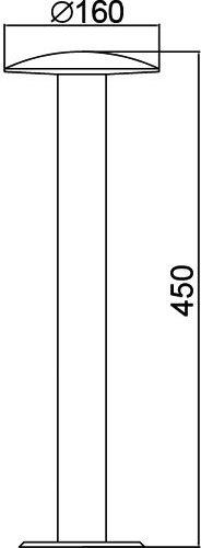 Наземный светильник Oasis Light INOX LED ST031002-450 SS