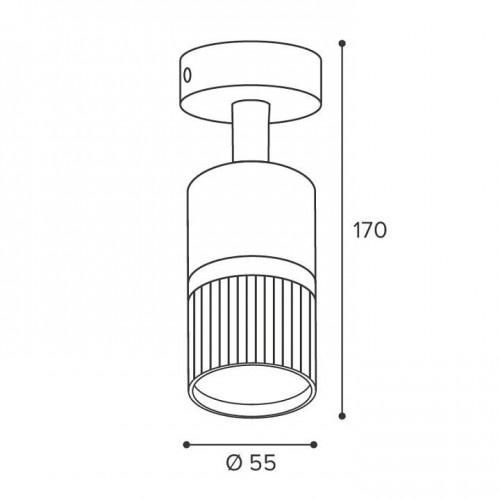 Накладной светильник Wolta DUO WSL-GU10/19BG-1
