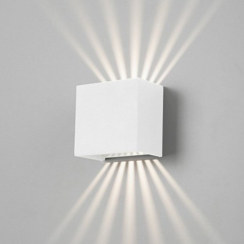 Уличный настенный светодиодный светильник Elektrostandard Sole 35149/D белый a058899