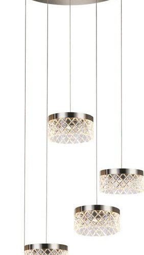 Подвесной светильник DeLight Collection Diamond cut MD21020075-5A satin nickel