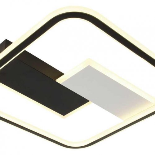 Светильник потолочный светодиодный ЭРА Модерн Henri CLL-1-104-RC BK Б0069747