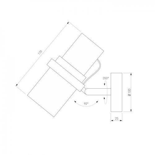 Спот Eurosvet Megre 503111 черный