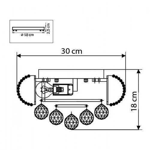 Накладной светильник Lightstar Monile 704032