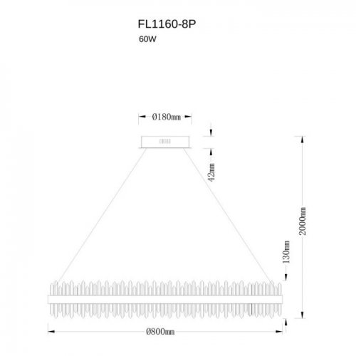 Подвесной светильник Donum FL1160-8P Подвесной светильник Donum FL1160-8P