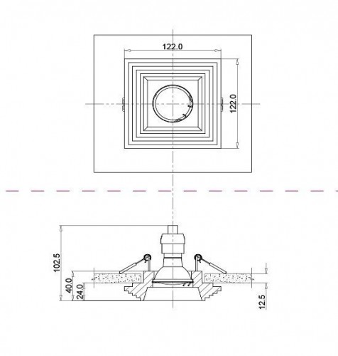 Встраиваемый светильник Maytoni Gyps DL005-1-01-W Встраиваемый светильник Maytoni Gyps DL005-1-01-W