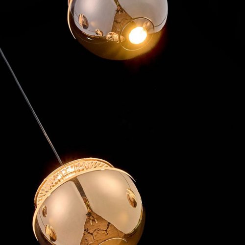 Подвесной светильник Jelly LE7711/2S Gold/Black Chrome