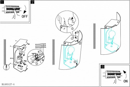 Настенный светильник Eglo Grafik 84028