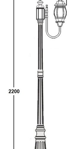 Наземный фонарь AMERICA S 83409S 10 Bl