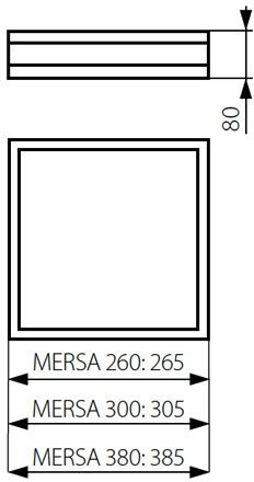 Настенные потолочные светильники Kanlux MERSA 380-B/M 29051
