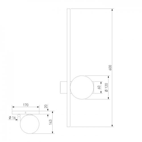 Настенный светильник Frost 503052 латунь Настенный светильник Frost 503052 латунь
