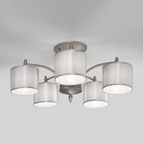 Потолочная люстра Eurosvet Adagio 60080/5 сатин-никель Потолочная люстра Eurosvet Adagio 60080/5 сатин-никель