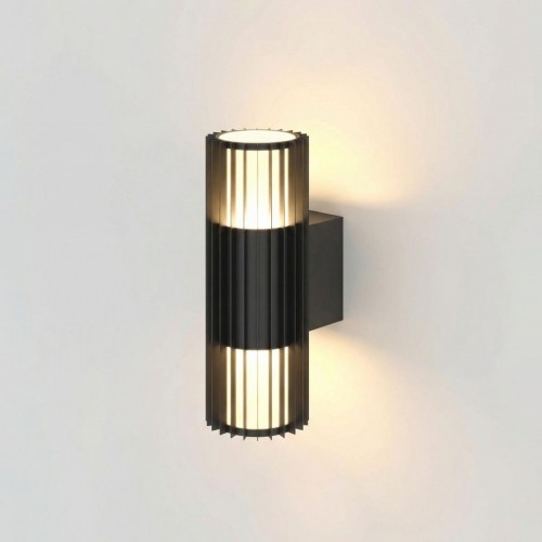 Уличный настенный светодиодный cветильник Elektrostandard Entero (35189/W) 3000K черный a072082