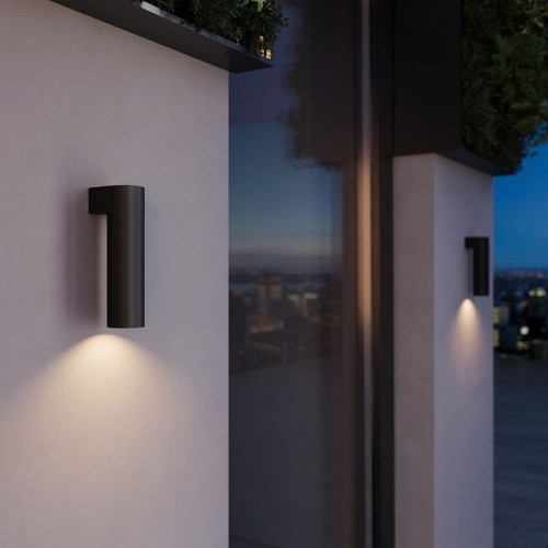 Уличный настенный светодиодный cветильник Elektrostandard Nork LED черный 35187/D a069890