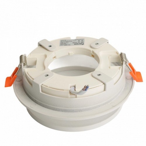 Светильник встраиваемый Feron DL700  потолочный GX70 белый круг 51093