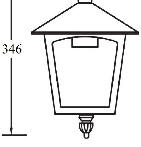 Потолочный светильник уличный Oasis Light PRAGA 15905A Gb
