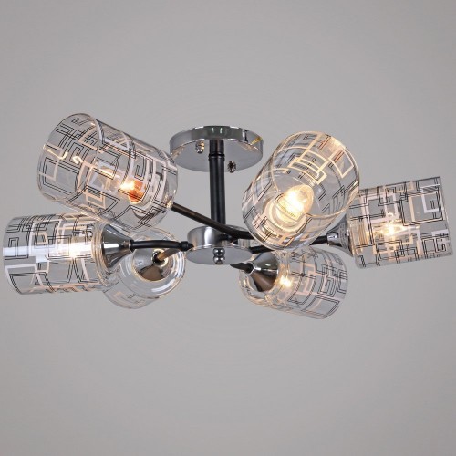 Потолочная люстра 26260-0.3-06 CR+BK Потолочная люстра 26260-0.3-06 CR+BK