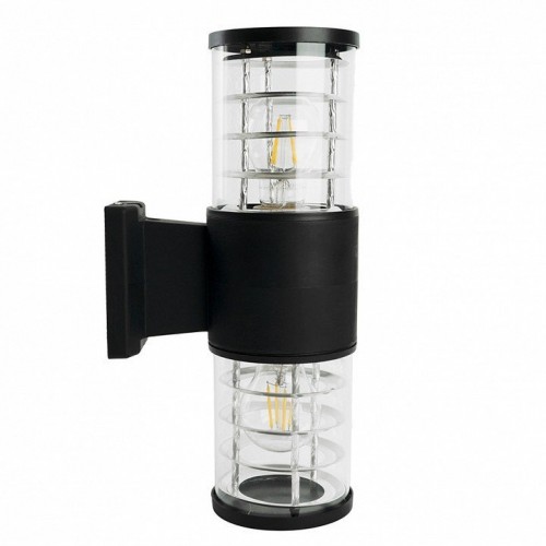 Светильник садово-парковый Feron.ONE DH0802-P, на стену вверх/вниз, E27 230V, черный пластик Светильник садово-парковый Feron.ONE DH0802-P, на стену вверх/вниз, E27 230V, черный пластик