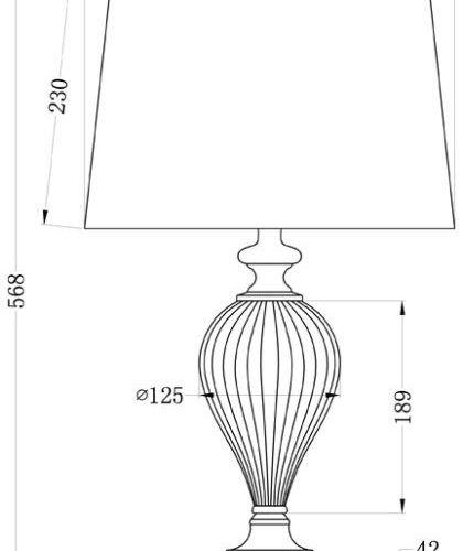 Интерьерная настольная лампа Garda Decor 22-86892