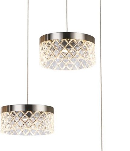Подвесной светильник DeLight Collection Diamond cut MD21020075-3A satin nickel Подвесной светильник DeLight Collection Diamond cut MD21020075-3A satin nickel