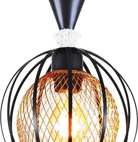 Подвесной светильник Reluce 03061-0.9-01 BK+GOLD Подвесной светильник Reluce 03061-0.9-01 BK+GOLD