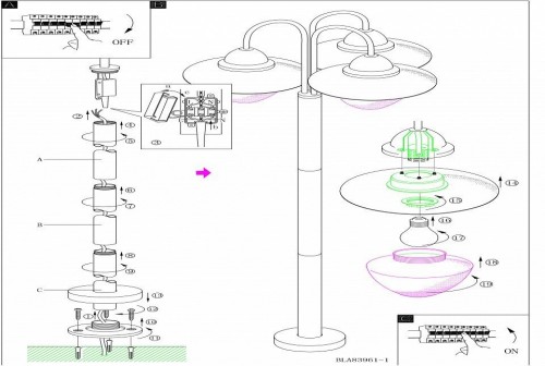 Светильник уличный Eglo Sidney 83971