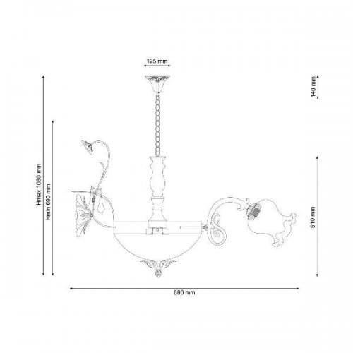 Подвесная люстра Lucia Tucci Fiori Di Rose 105.6.2