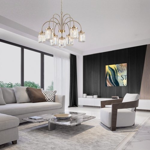 Подвесная люстра Newport 4500 4506+3/C gold new