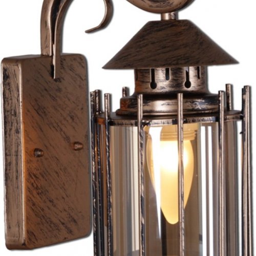 Уличный настенный светильник Reluce 08284-9.2-001U BKG Уличный настенный светильник Reluce 08284-9.2-001U BKG